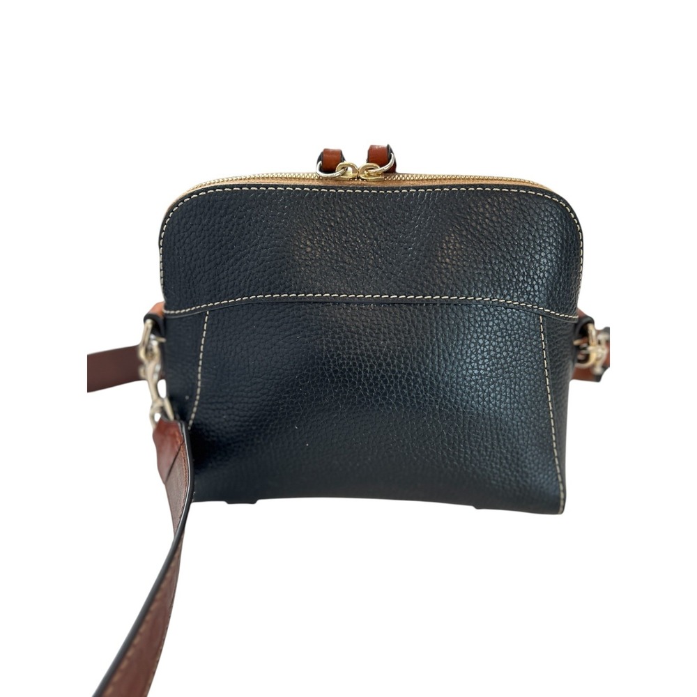 Dooney & Bourke Black Pebble Grain Cameron Crossbody w/ Guitar Strap - Picture 3 of 15